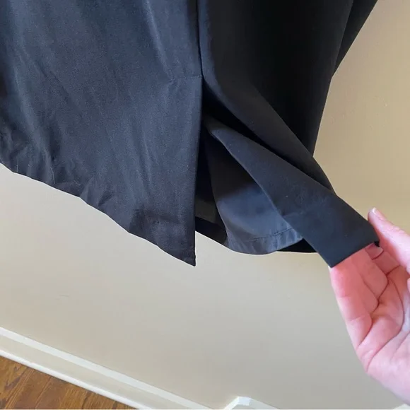 Talbots Womens Black Short Sleeve Dress Size 8 - Picture 6 of 8